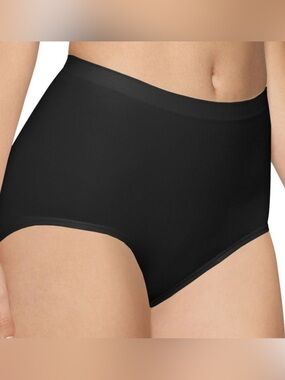 NWT Bali Women’s 2 Pack Black Tummy Control Seamless Panties Underwear- Size XL